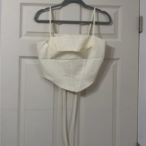 Ivory Corset Style Crop Top